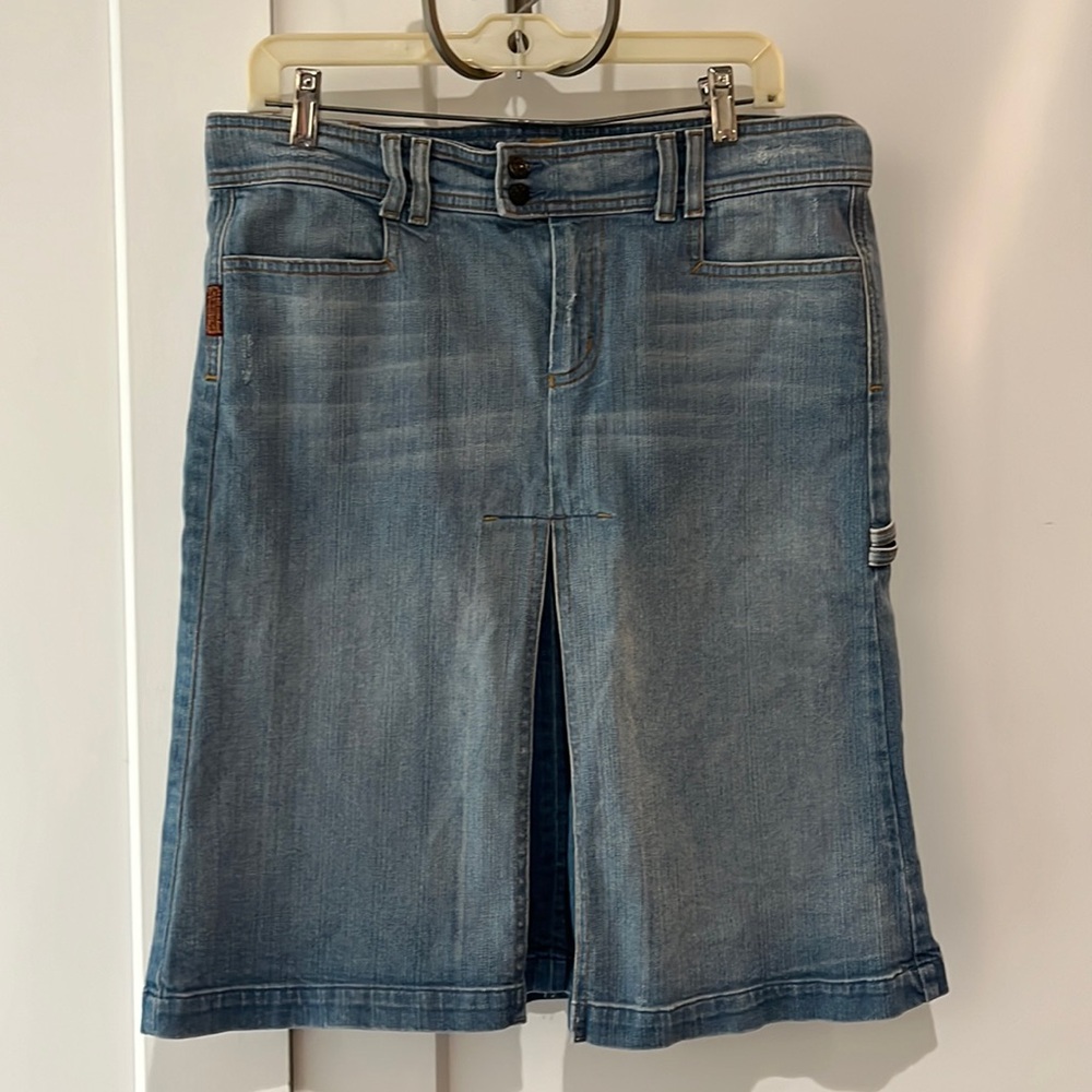7 for all mankind Jerome Dahan size 31 denim knee length skirt